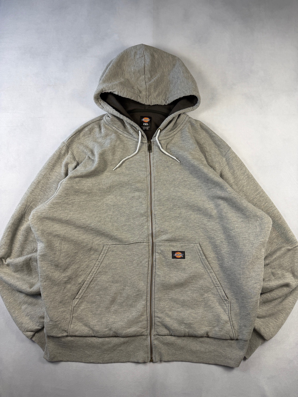 Dickies Heavyweight Full Zip Hoodie Grey Size 2XL Workwear
