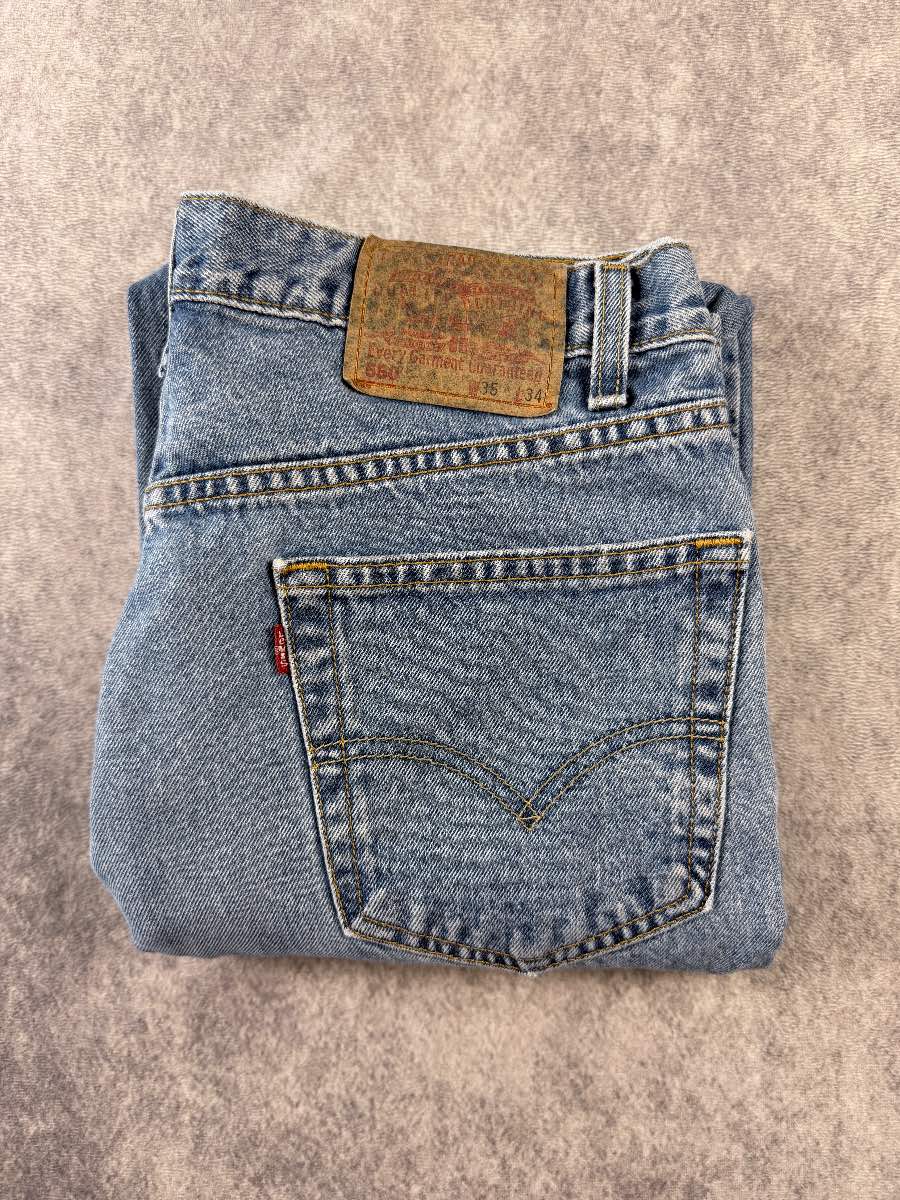 Levi’s 550 Relaxed Fit Jeans W35 L34 Blue Vintage Baggy Skater 100% Cotton