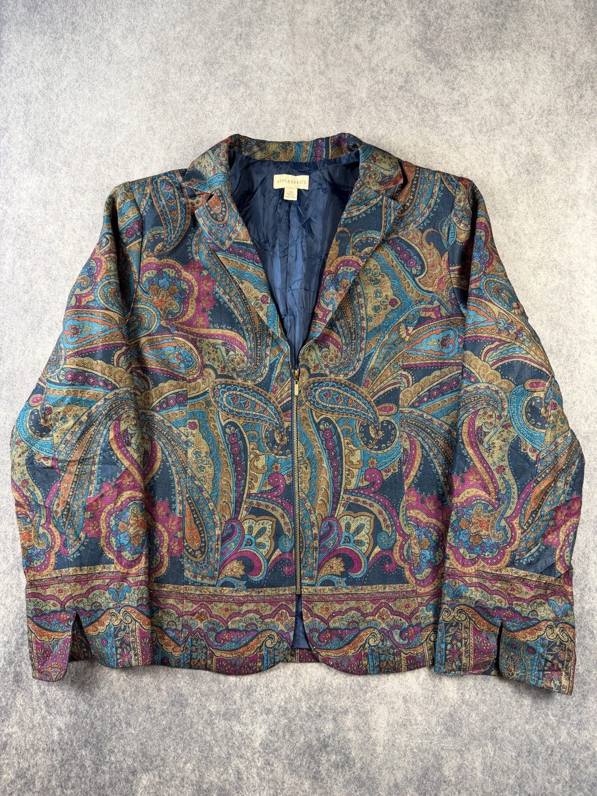 Appleseed’s Women’s Paisley Tapestry Jacket Size 20 Grandmacore Cottagecore Boho