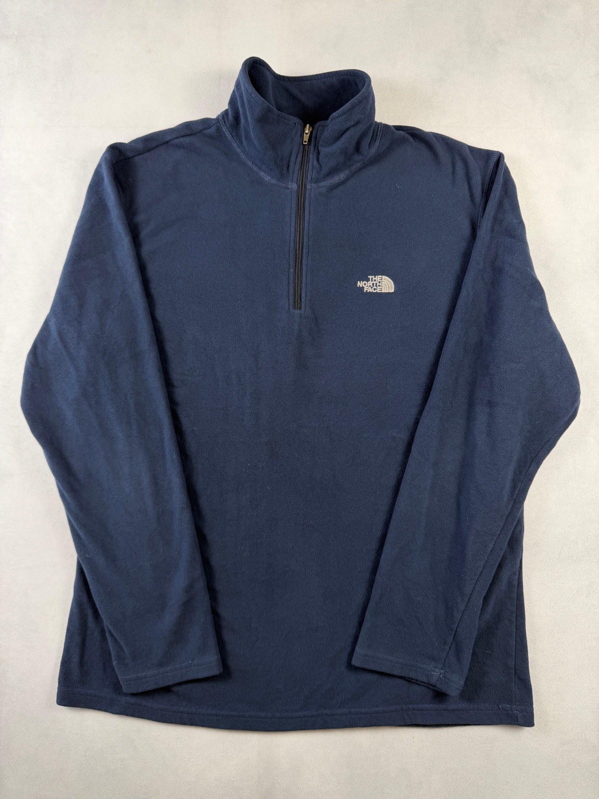The North Face TKA 100 1/4 Zip Fleece Navy Blue Men’s Large Pullover Outdoor