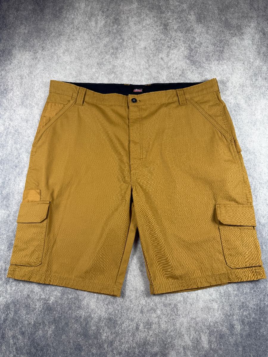 Dickies Brown Cargo Shorts Size 42 Workwear Utility Ripstop Skate Carpenter