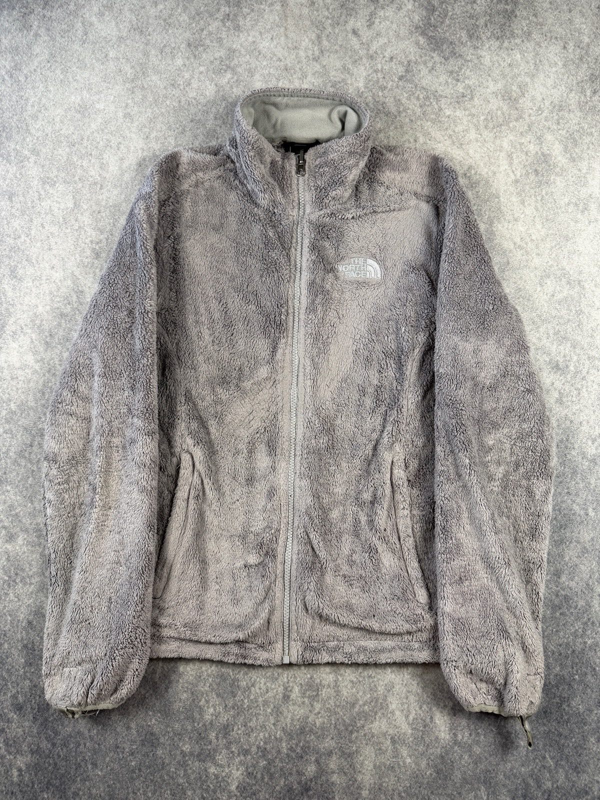 The North Face Osito Grey Fleece Jacket Women’s M Medium Full Zip