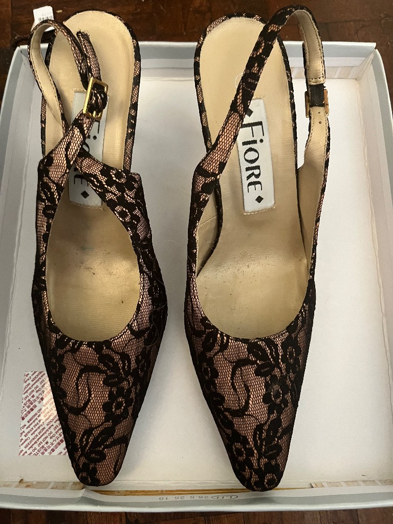 Fiore lace covered shoes