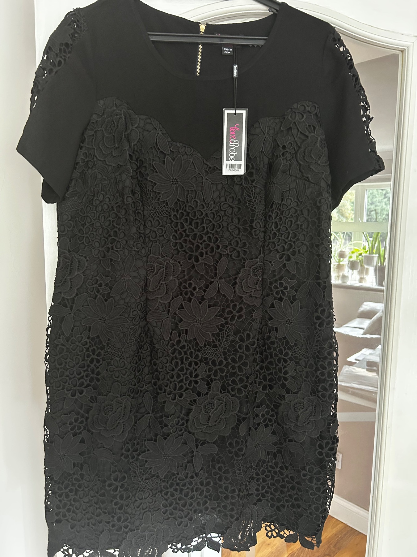 Lace black dress