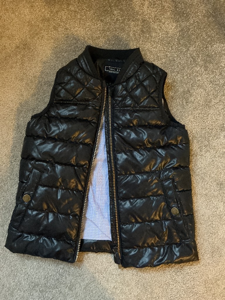 Next padded gillet coat boys age 4-5 years quilted jacket