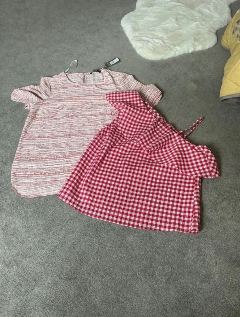 Two summer tops new look Primark size 12 new