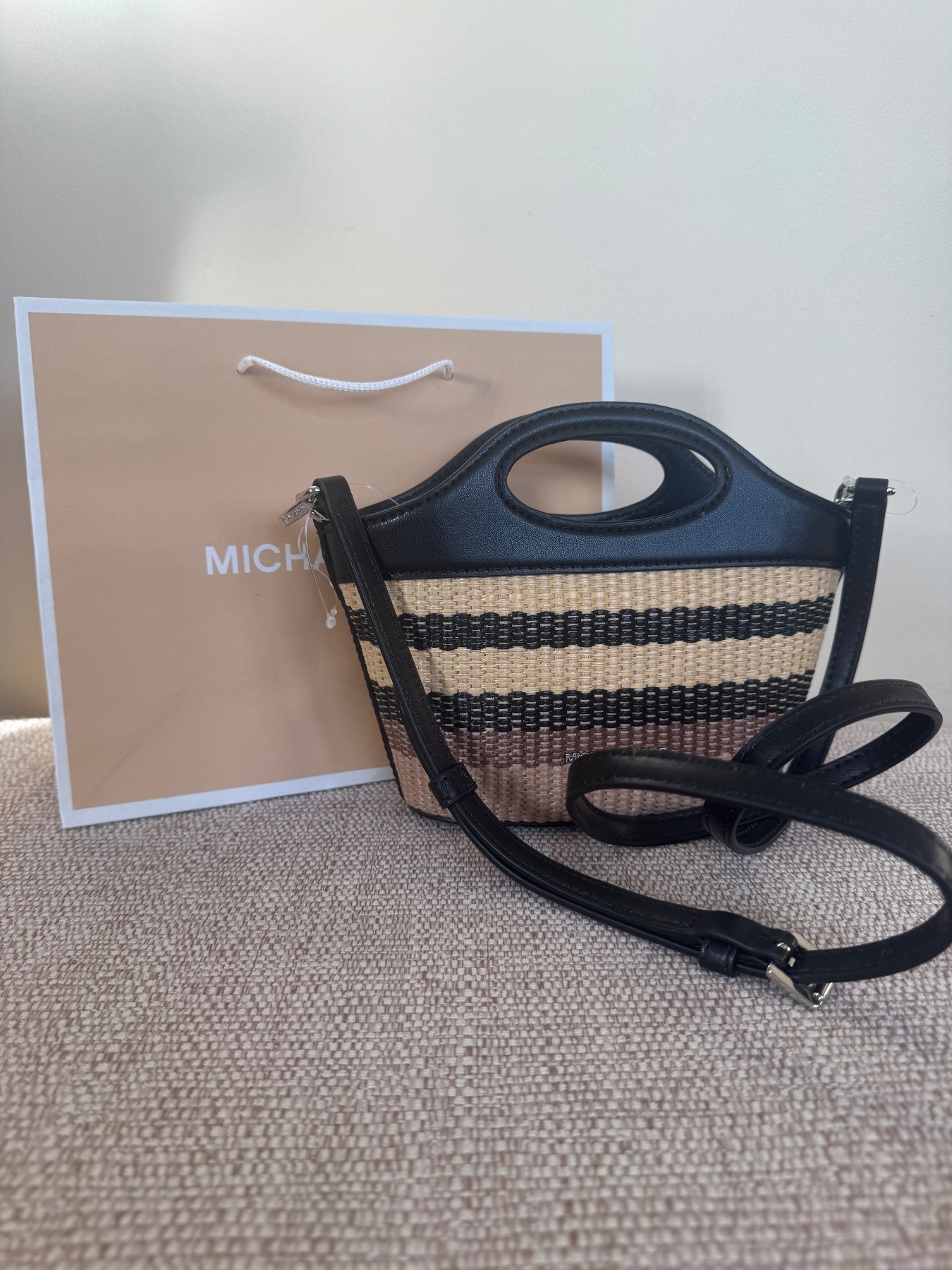 Michael Kors woven style bag