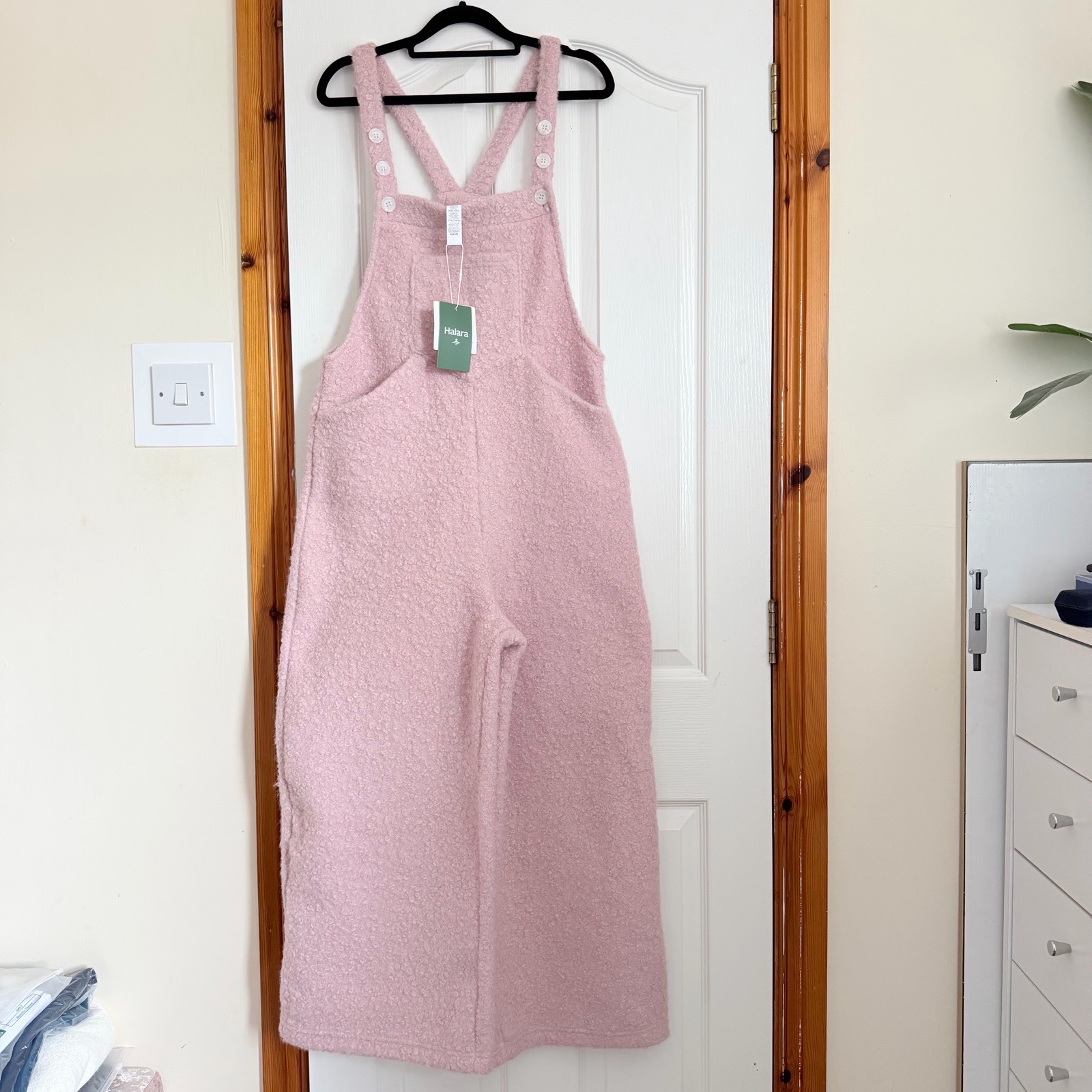 Halara small petite teddy dungaree