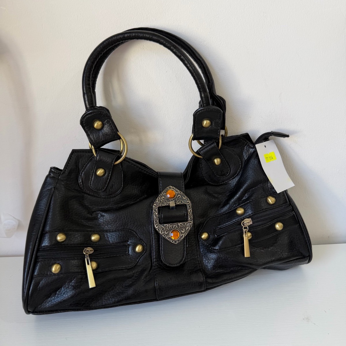 Y2k vintage black shoulder bag