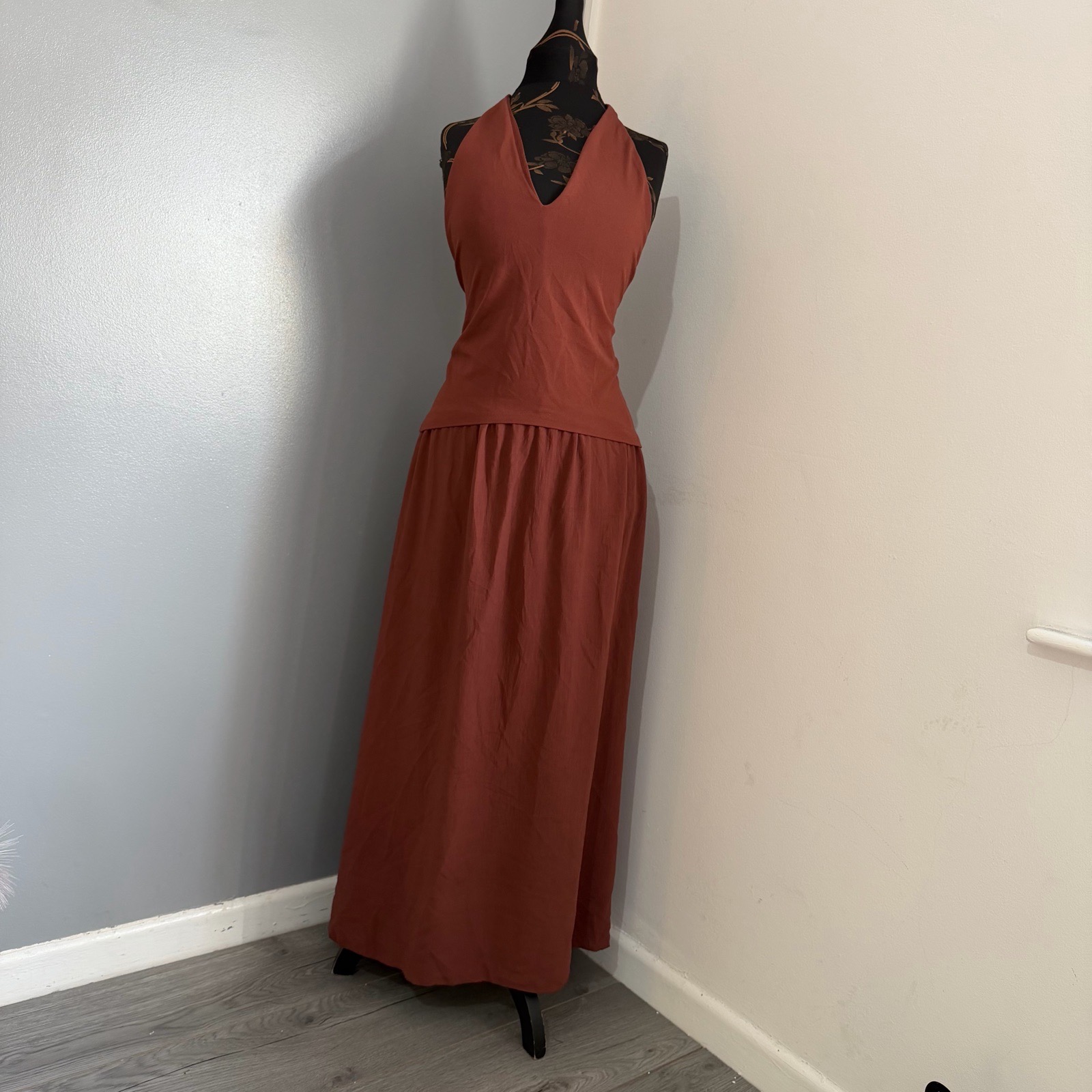 Zara maxi dress Large new