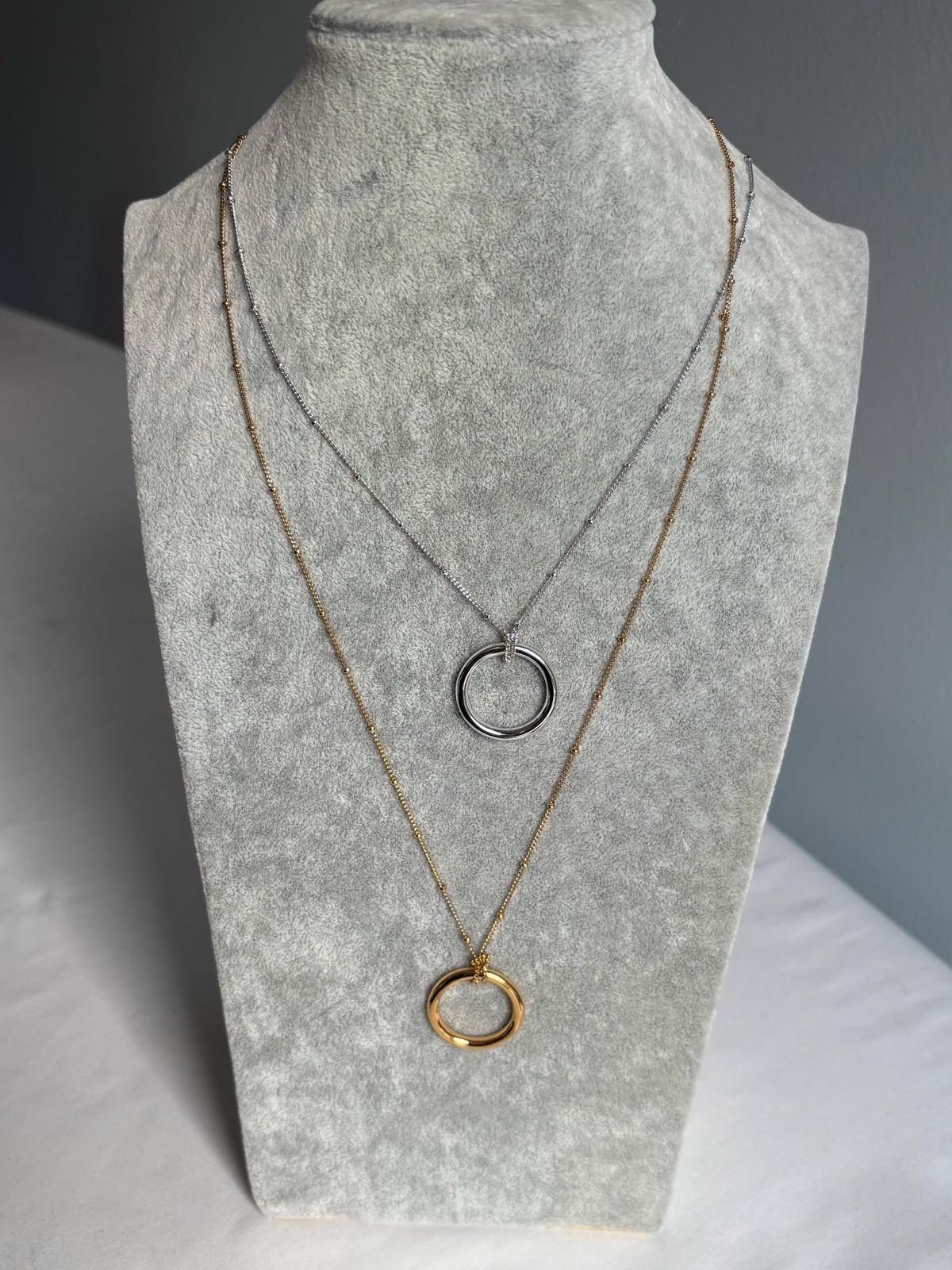Mint Velvet pack of two layering necklaces