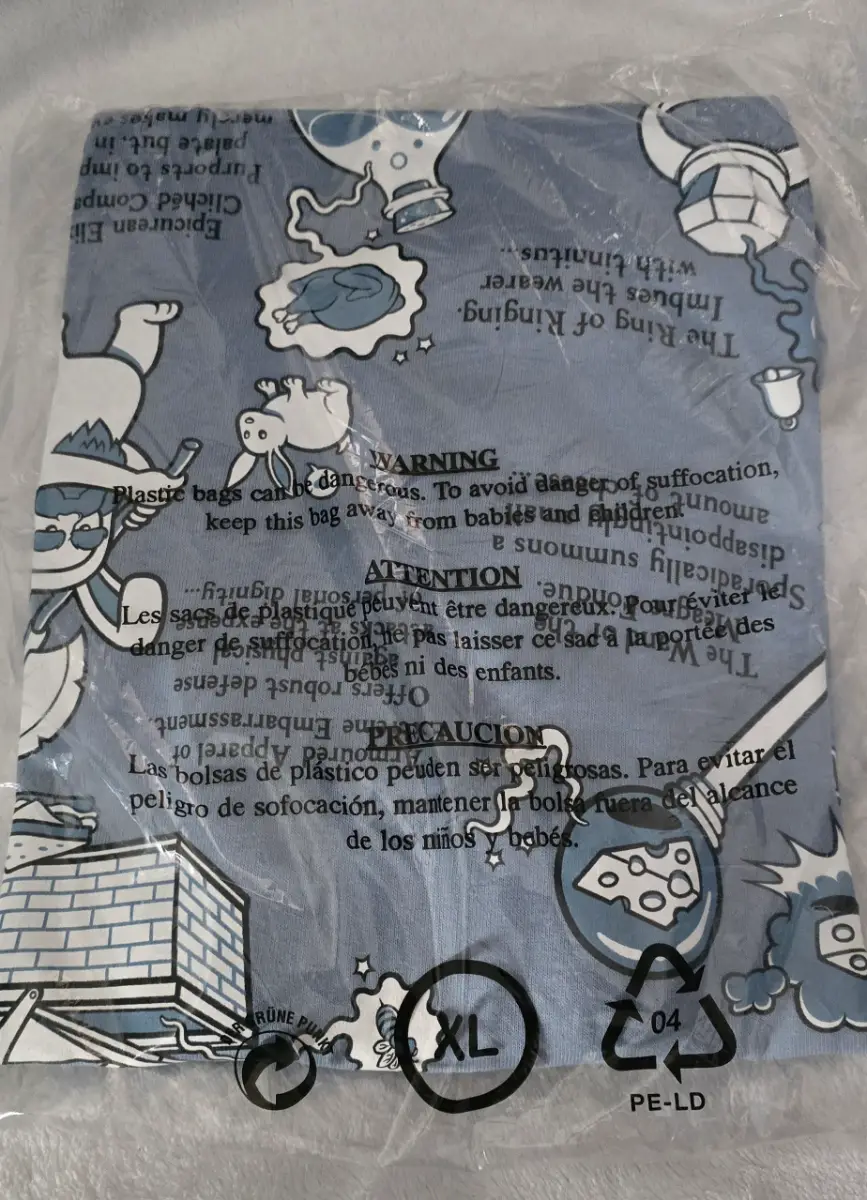 DND inspired blue tshirt XL