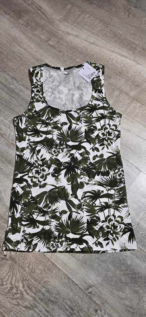 Brand New Tezenis Tropical Floral Tank Top, Size M