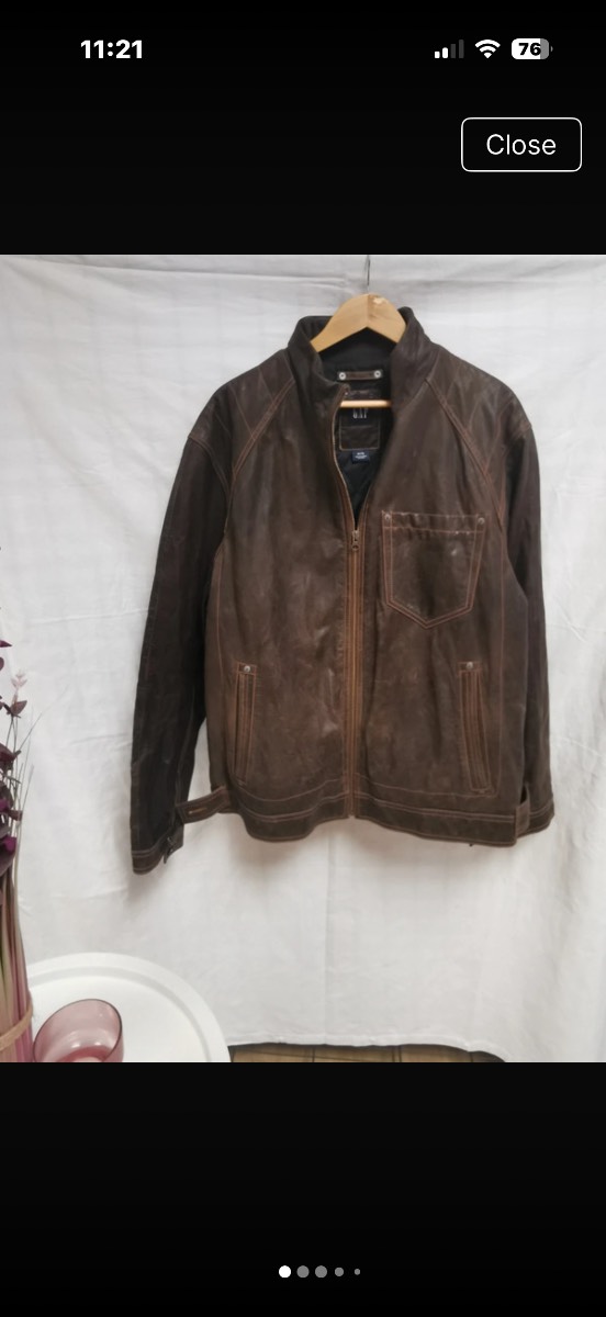 Men’s Gap leather Jacket size XL