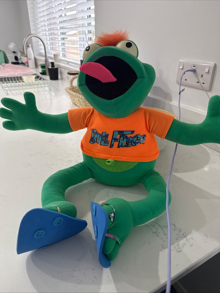 Bull Frog Plush Soft Toy Character Green Frog Mascot Collectible