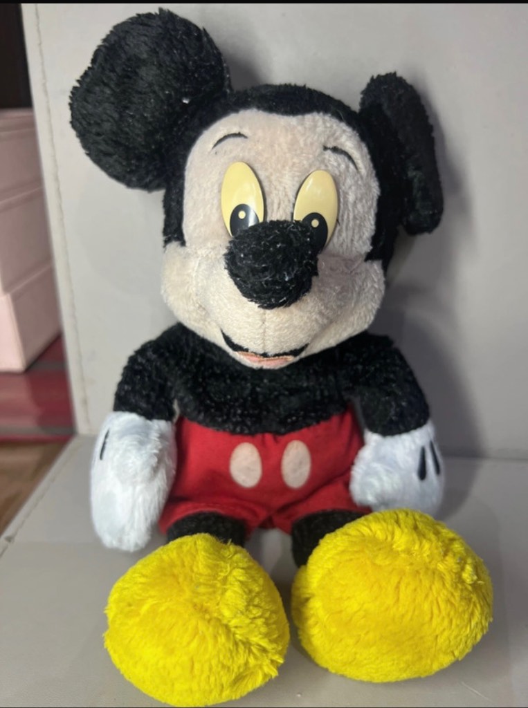 Vintage 90s Mickey Mouse Plush Toy - 12" Disney Classic