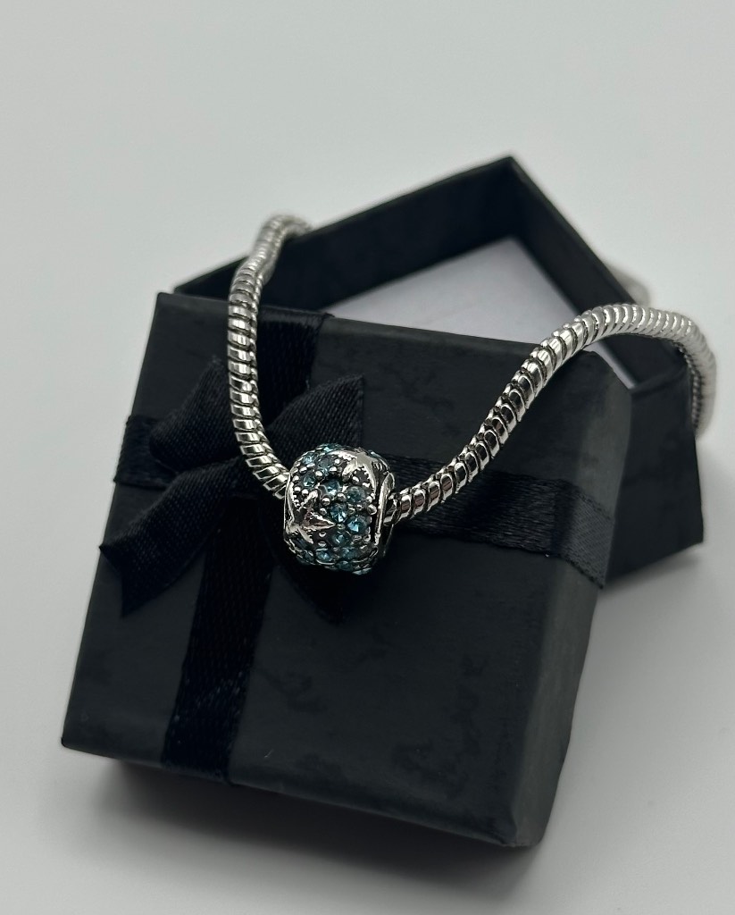 Blue Crystals Ocean Creatures Bracelet Charm