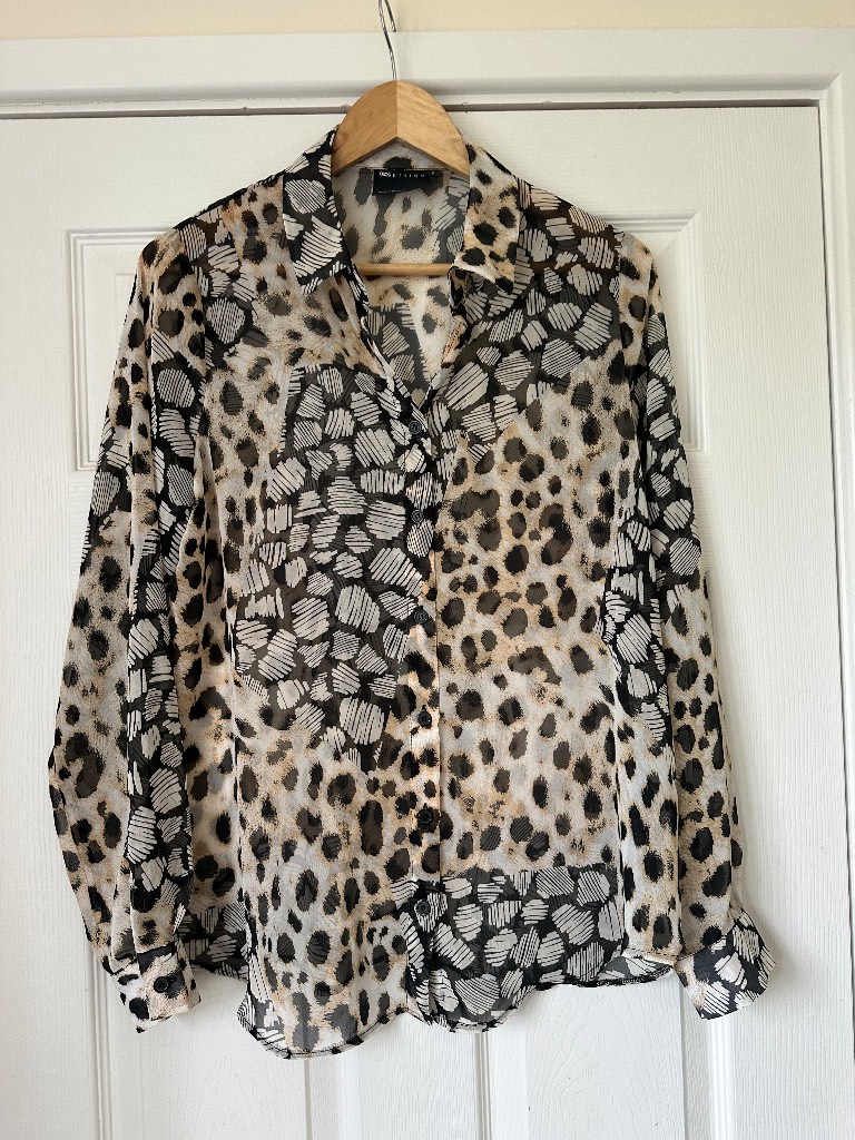 ASOS sheer blouse size 12