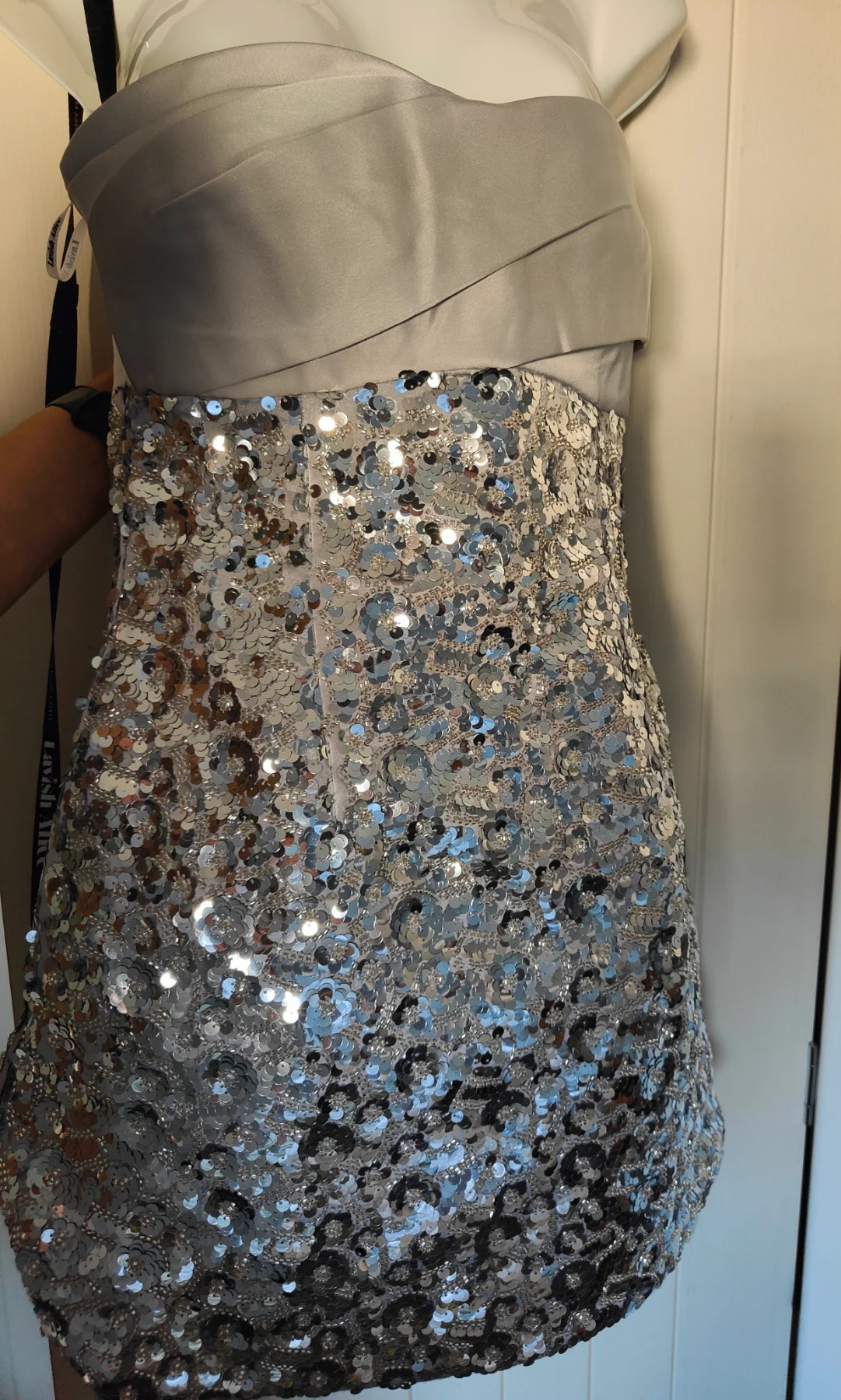 Lavish Alice strapless dress UK8