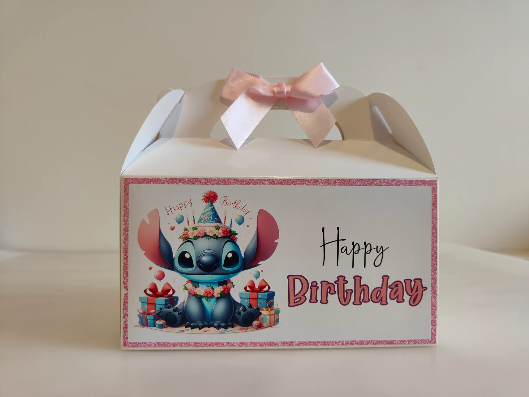 Birthday gift box stitch