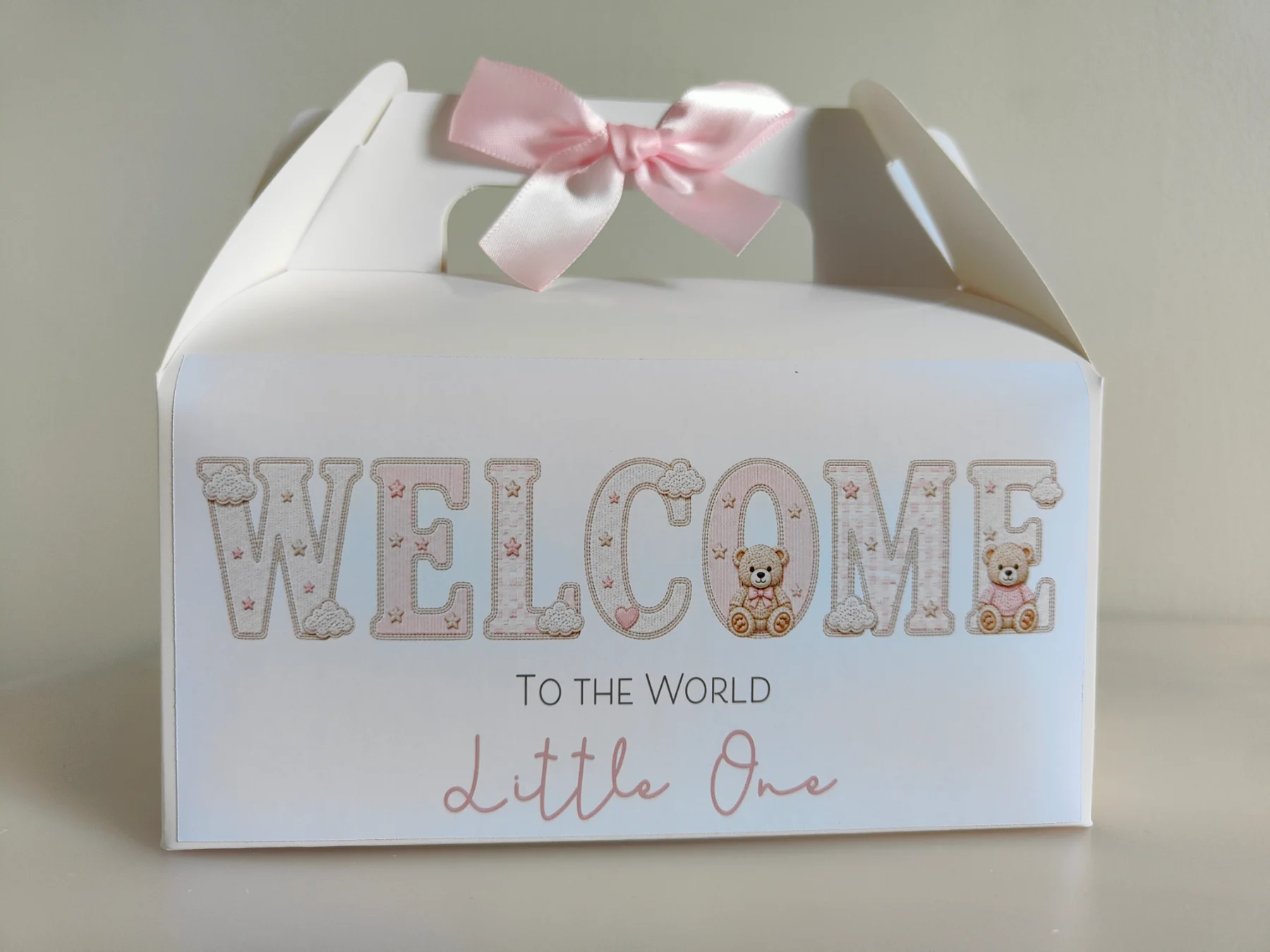 Baby box pink Bear
