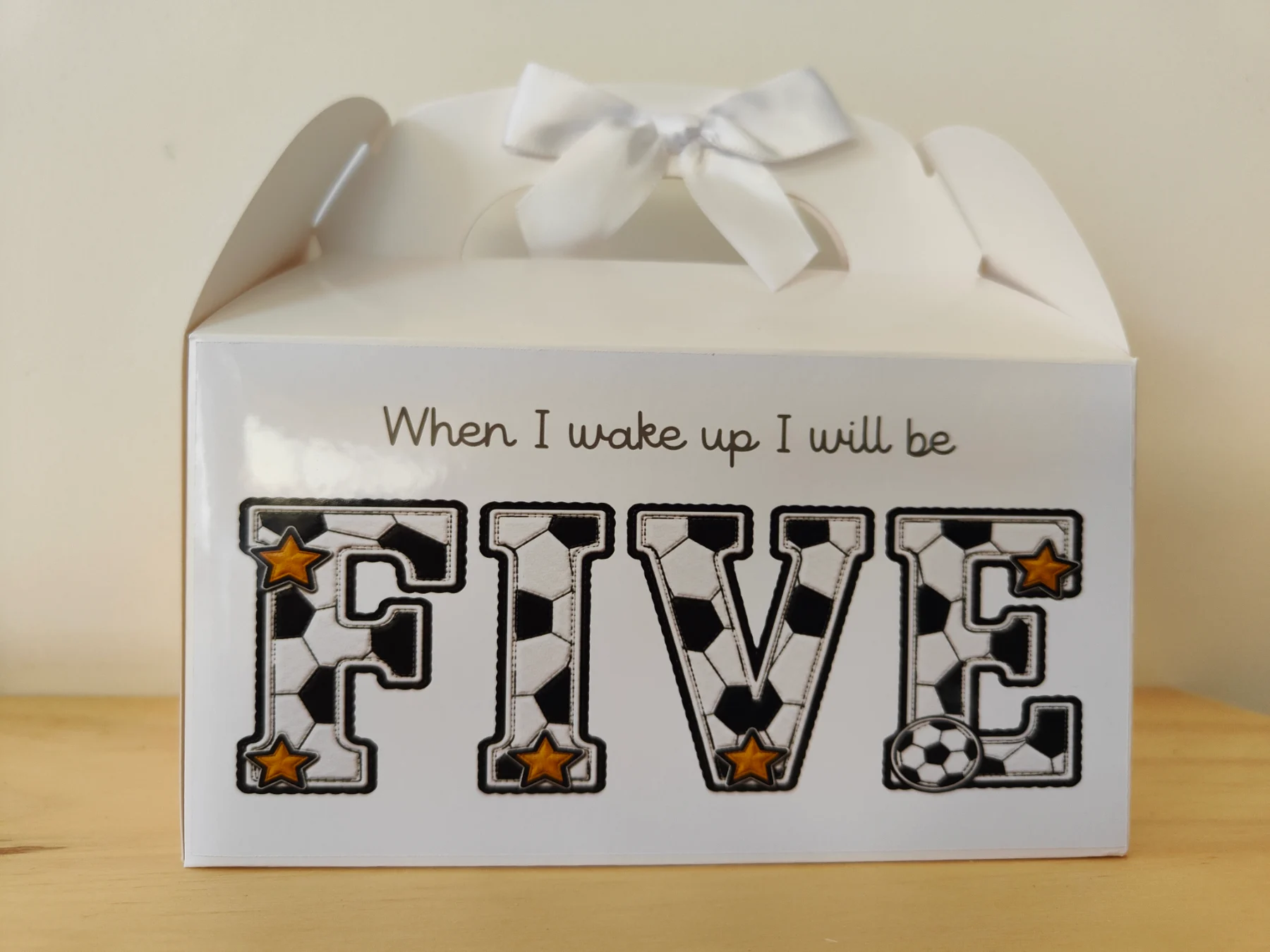 Birthday gift box football
