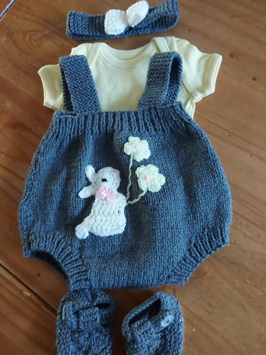 Knitterd romper set