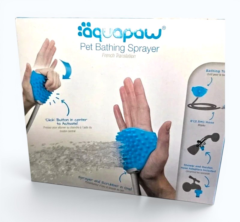 Aquapaw Dog Bathing Sprayer Grooming Shower Brush Pet Washer Tool