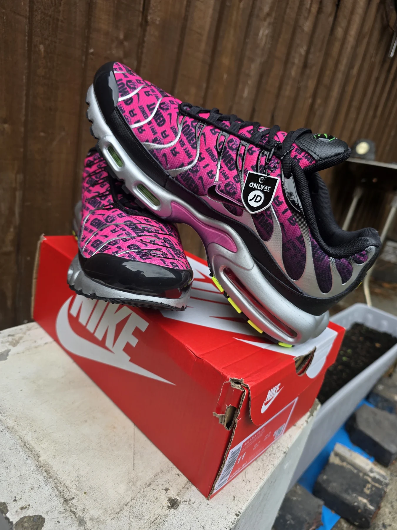 Nike Air Max Plus TN Mercurial 25 Black Hyper Pink Volt UK 11
