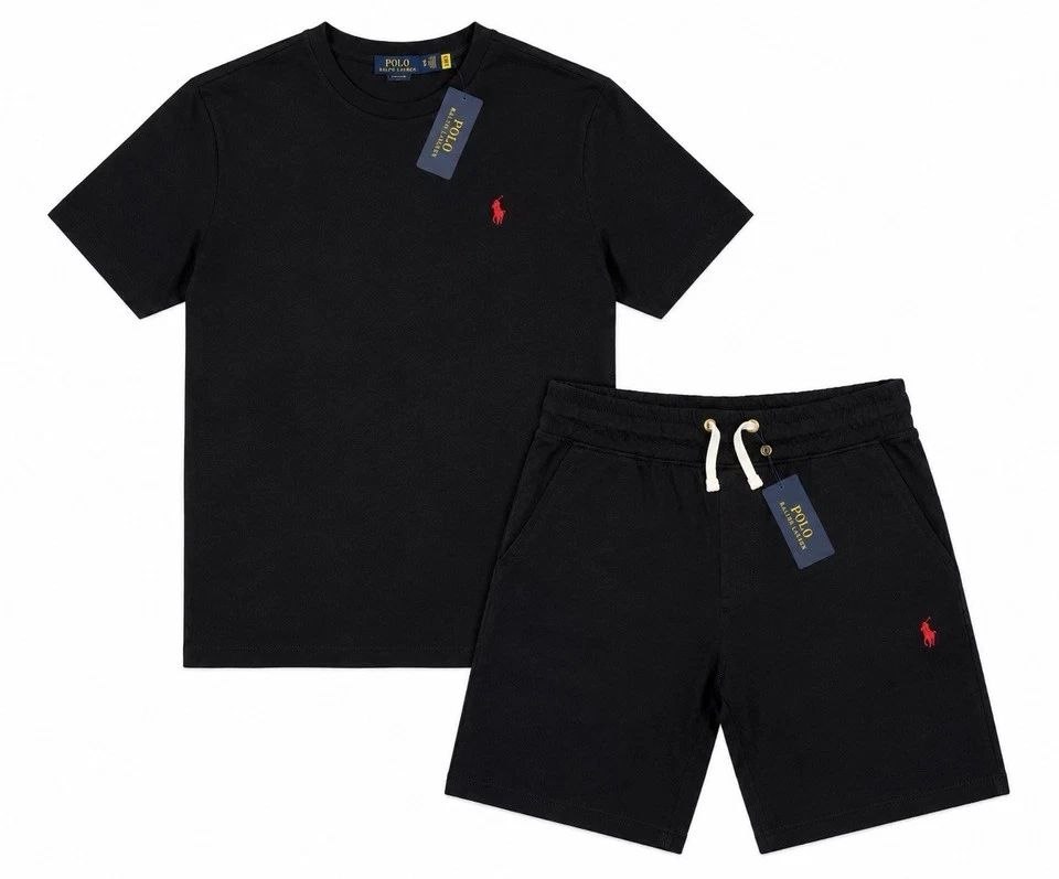 Polo short set  black size L