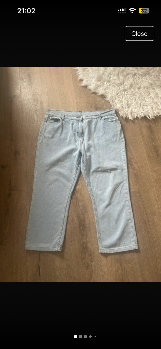 Cotton Traders Size 18 Lightweight Blue Denim Jeans BNWOT Casual Comfort Fit