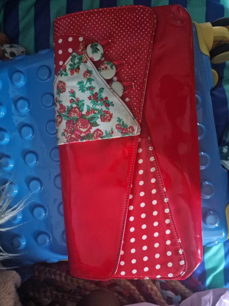 Irregular choice clutch bag