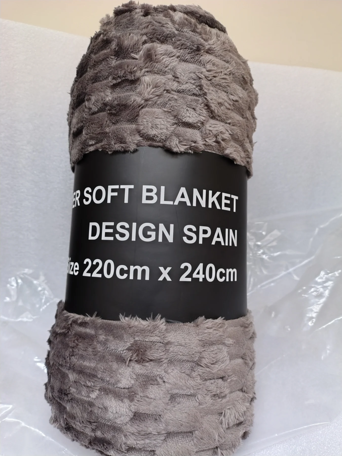 Large grey Super Soft Throw/Blanket