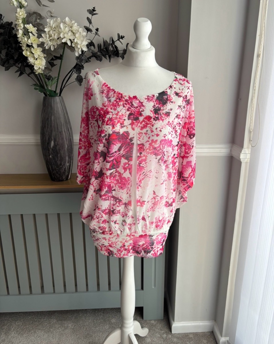 Jane Norman, y2k 2000s new with tags floral top size uk 16