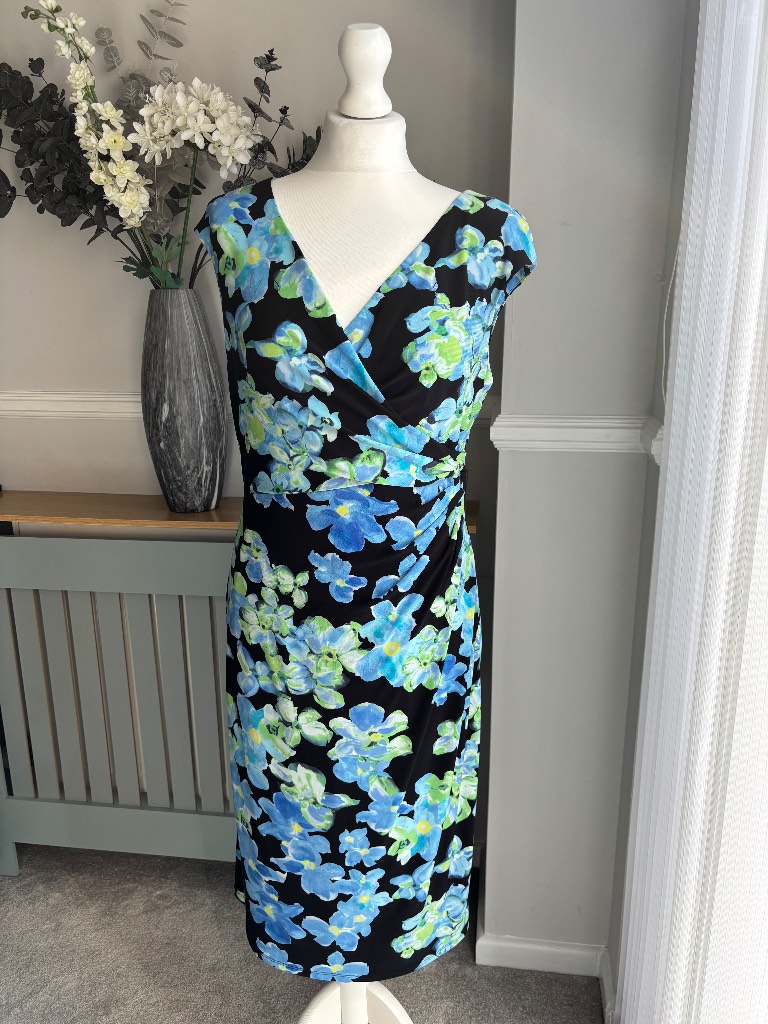 Ralph Lauren floral midi dress size 10