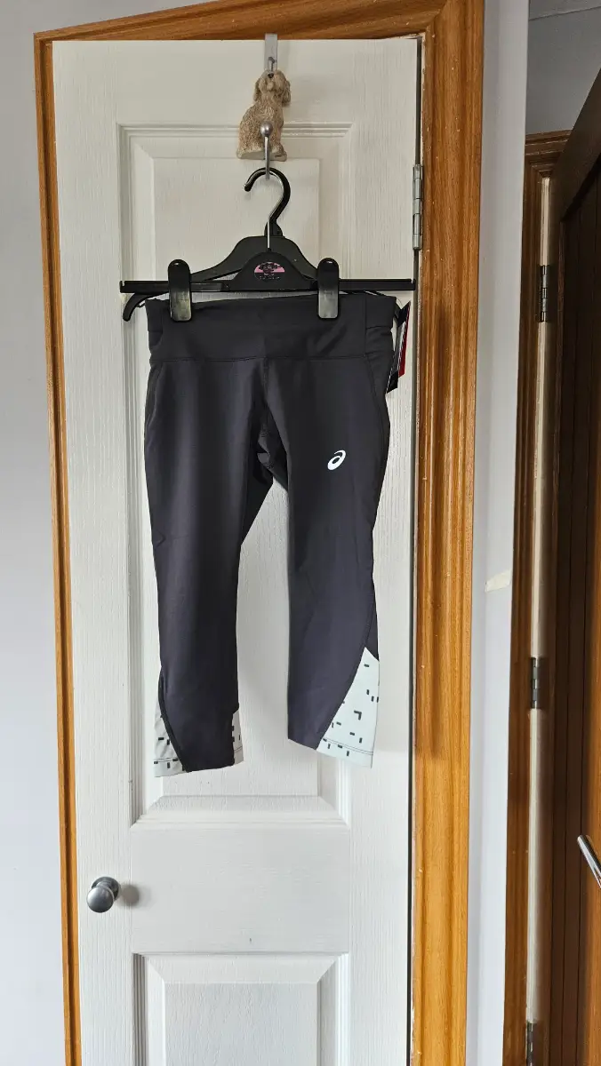 ASICS Women's Xs leggings Dark Grey Sport Race Knee Tight Running Leggings