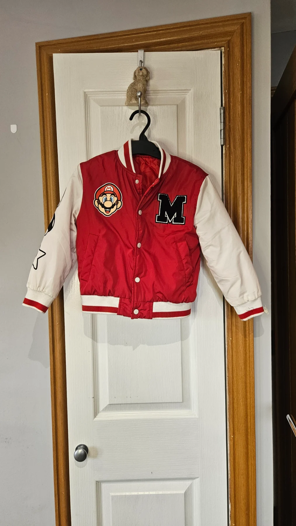 2 boys bomber jackets mario and spidey