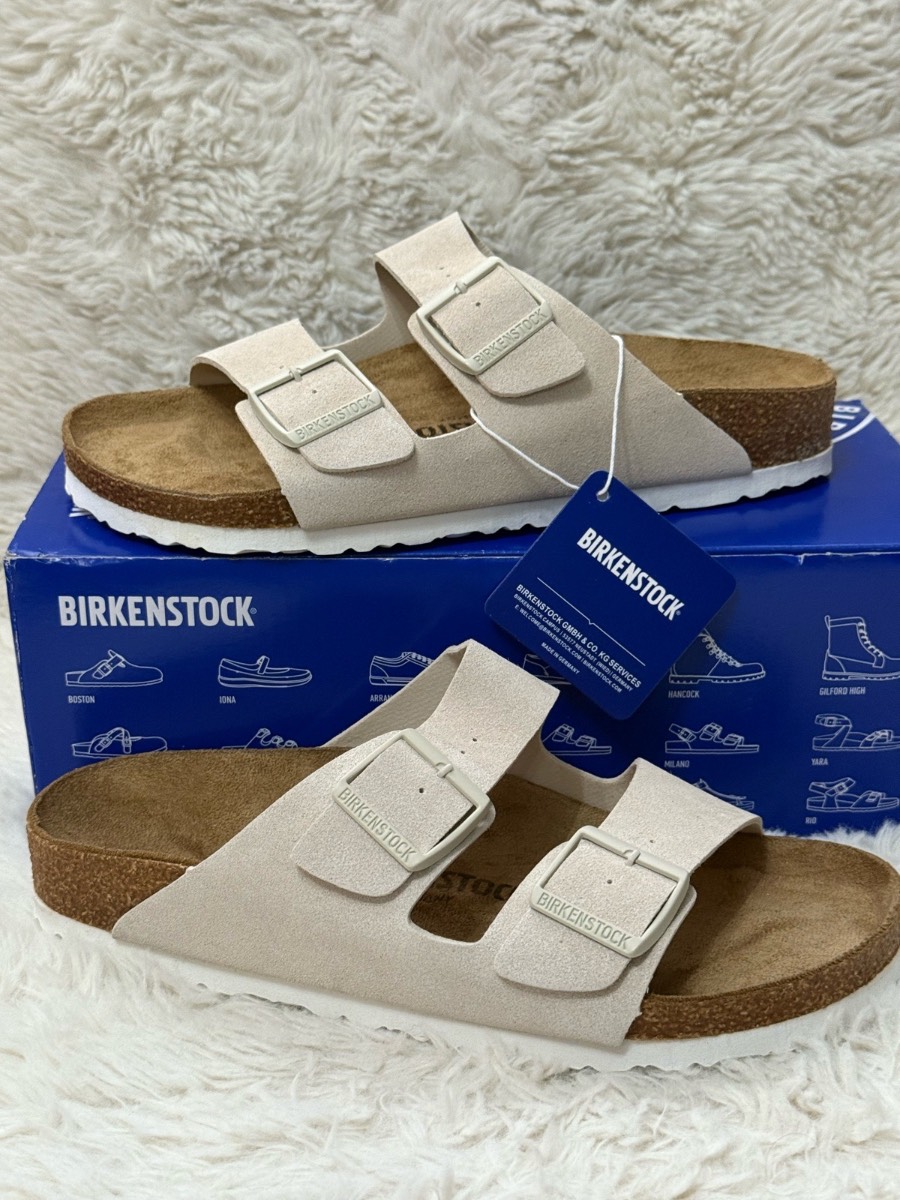 Birkenstock Arizona latte cream sandals size 7 EU 40