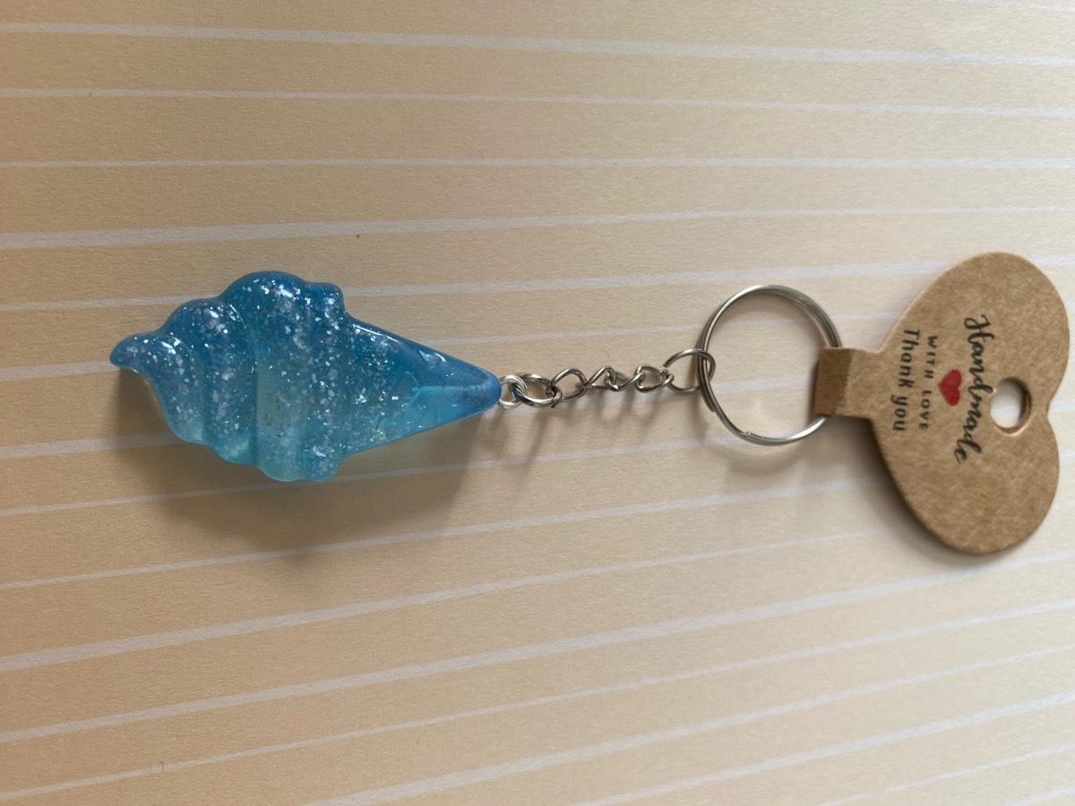 Handmade resin ice cream keyring