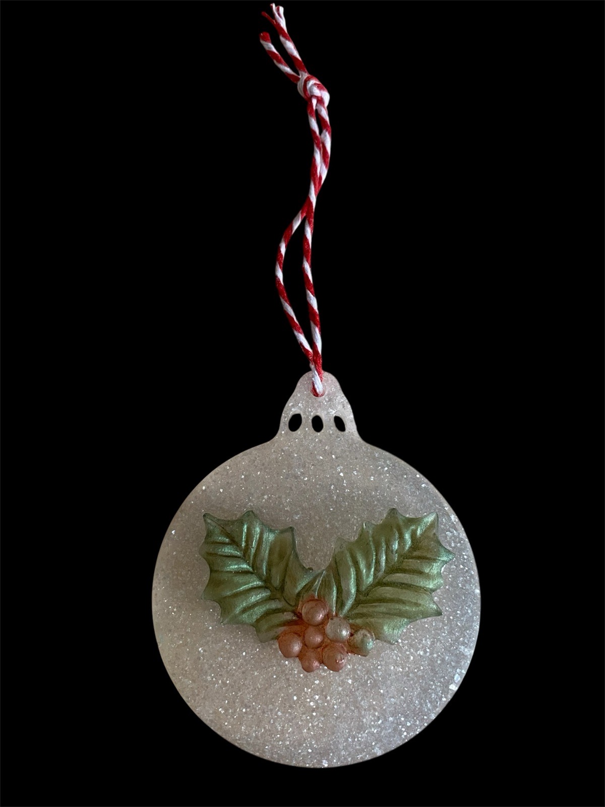 Handmade resin Christmas tree decoration