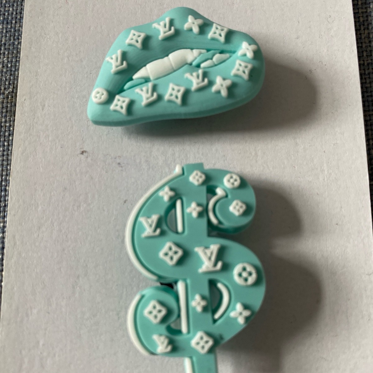 Set of two croc charms