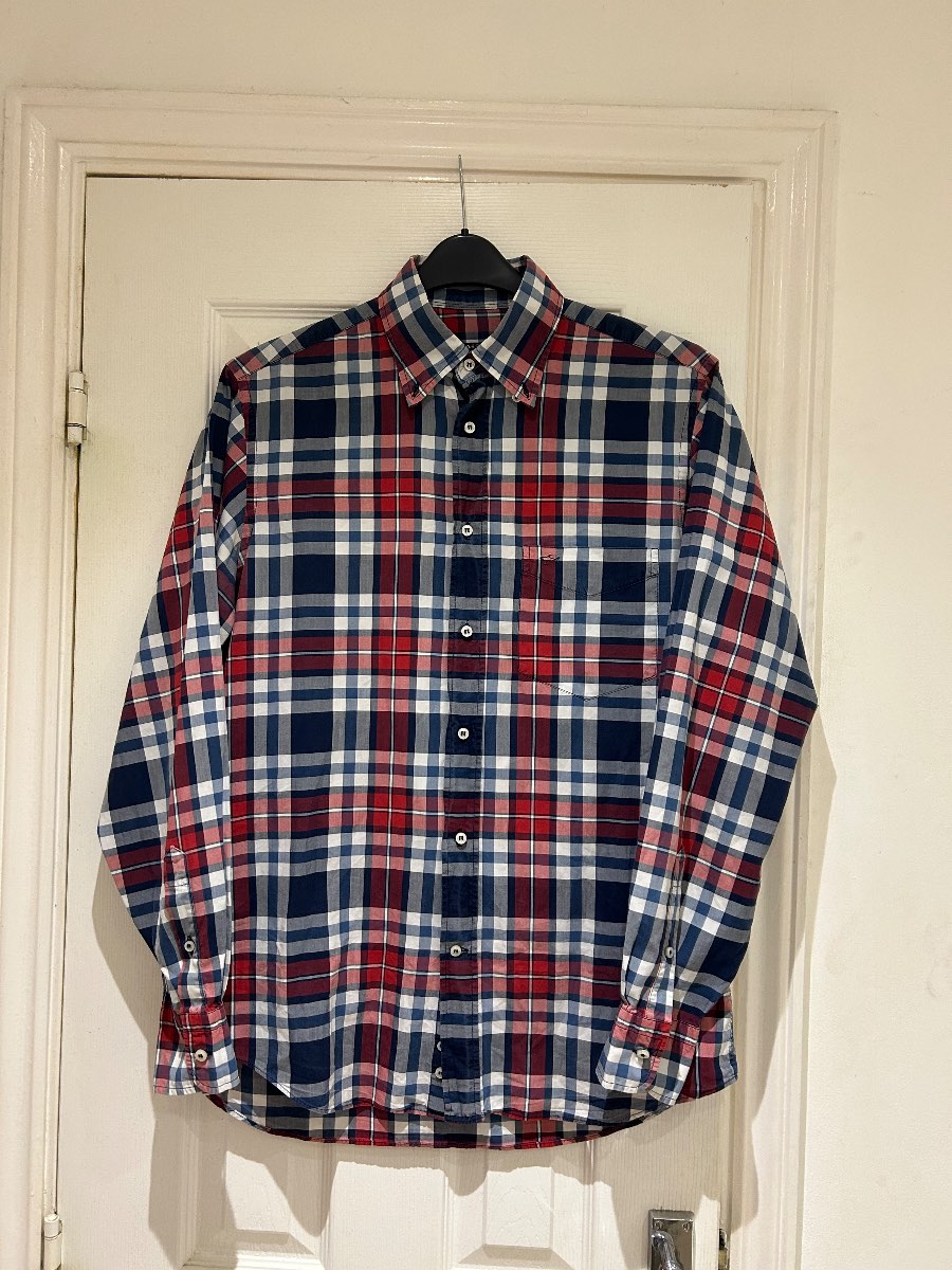 Men’s Paul and Shark long sleeve check shirt. Size L