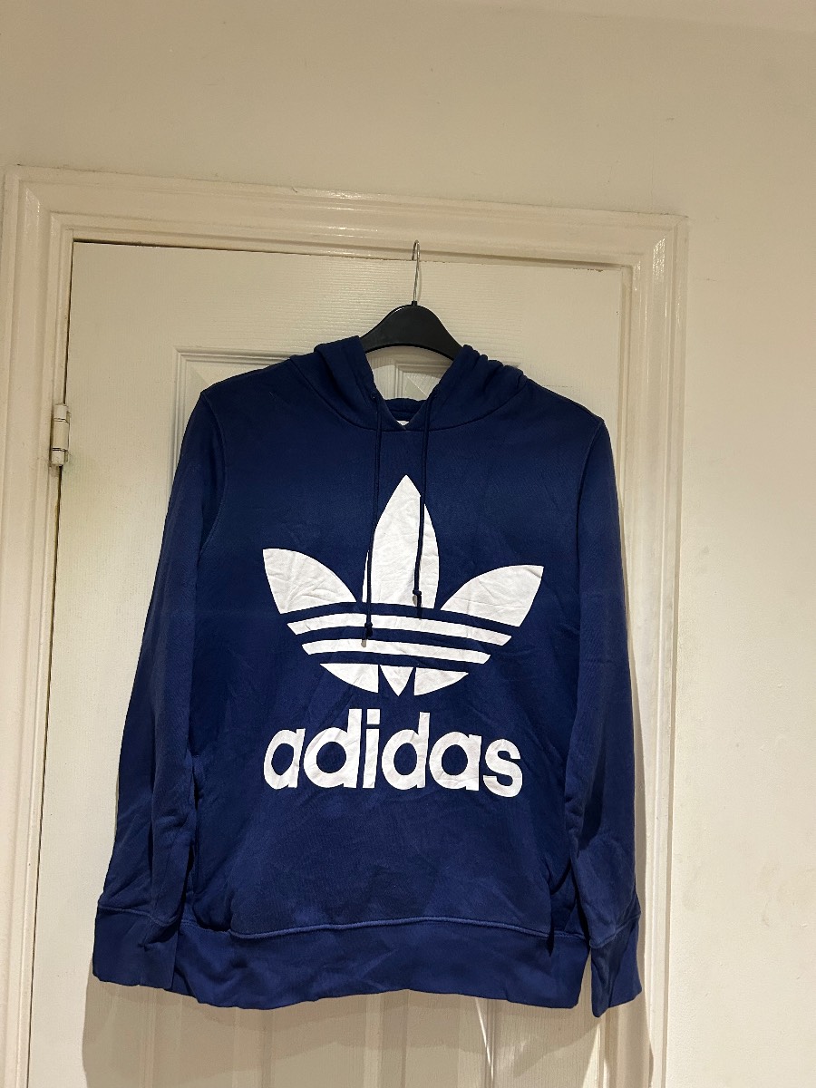 Ladies Adidas graphic logo pullover hoodie. Size 14