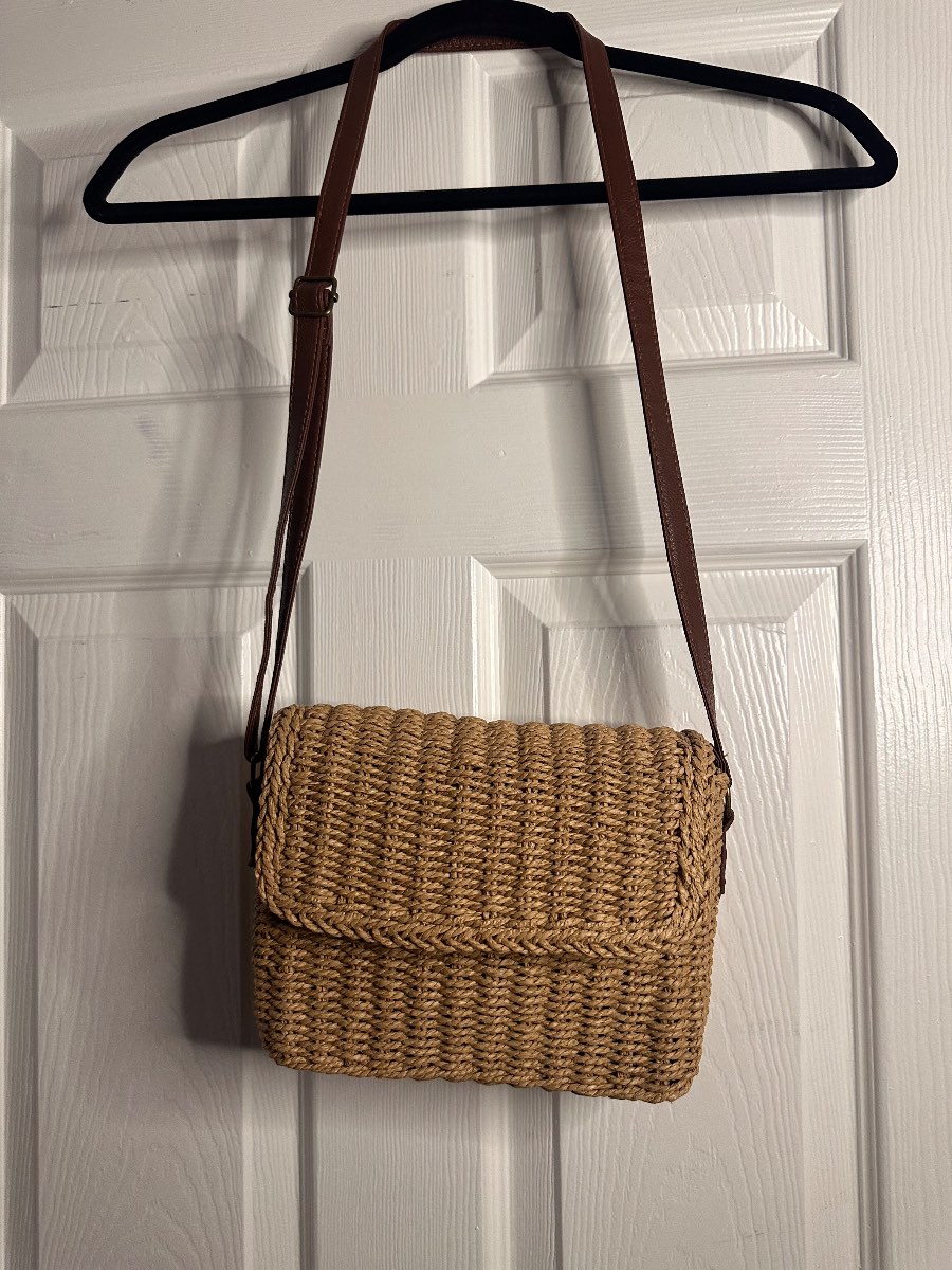 🤎 Woven Straw Style Crossbody Handbag 🤎
