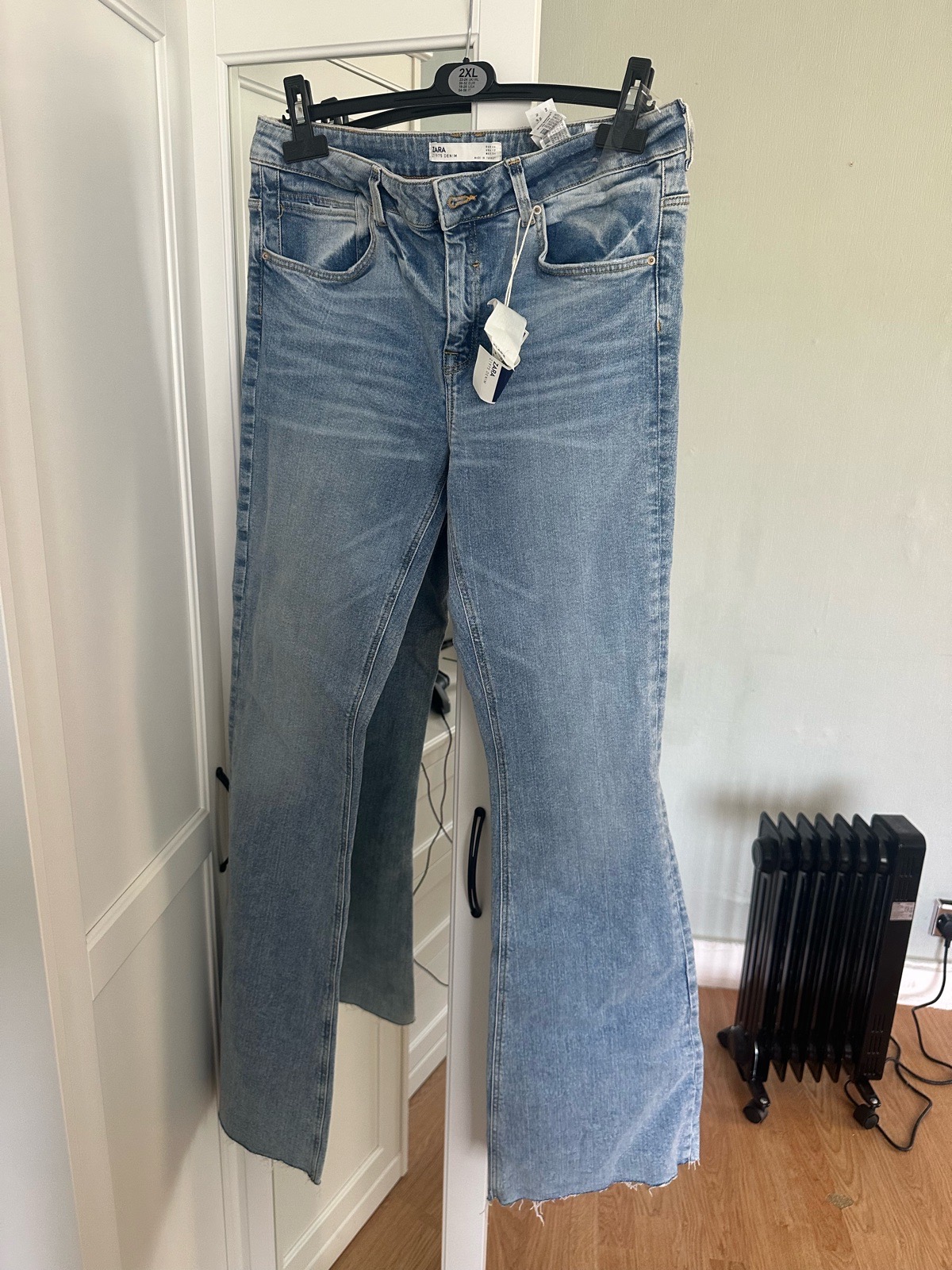 Zara brand new flared blue denim jeans