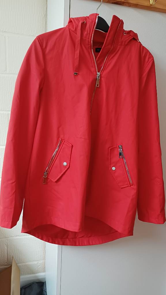 F&F red rain coat size 6