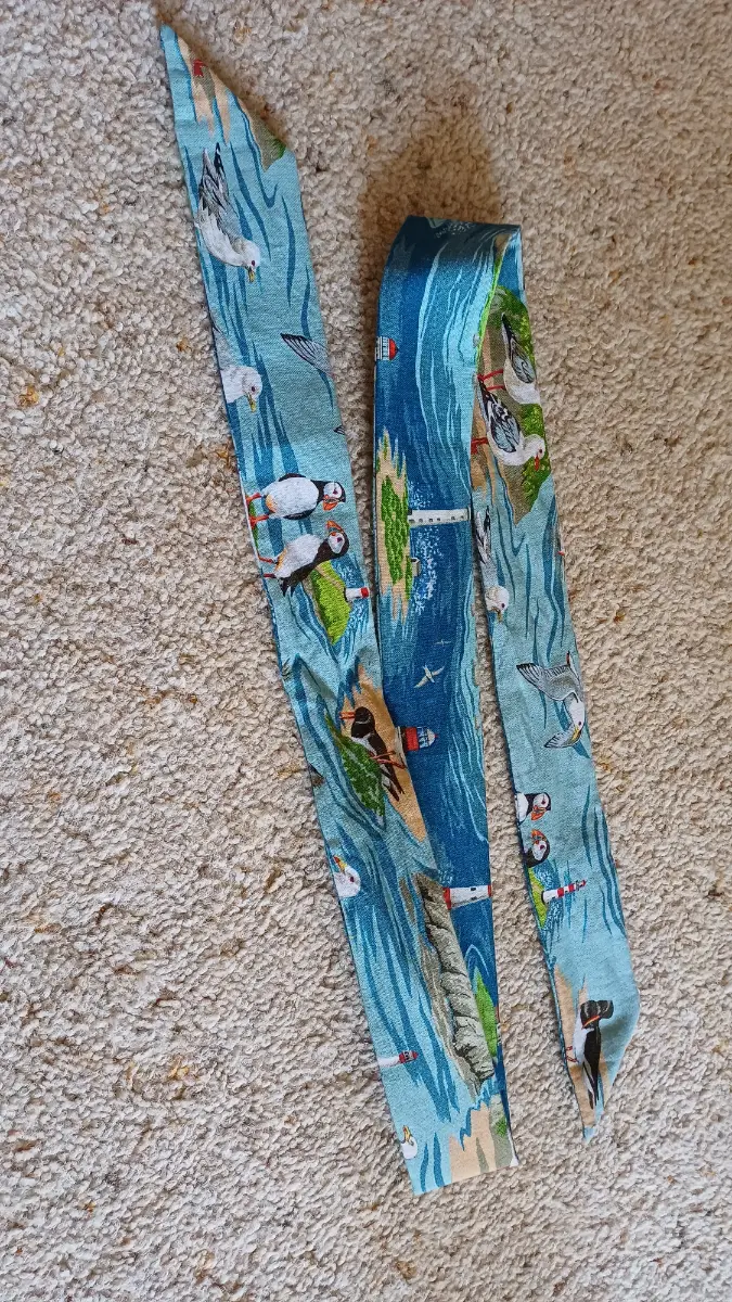 Cotton sea themed hat band.