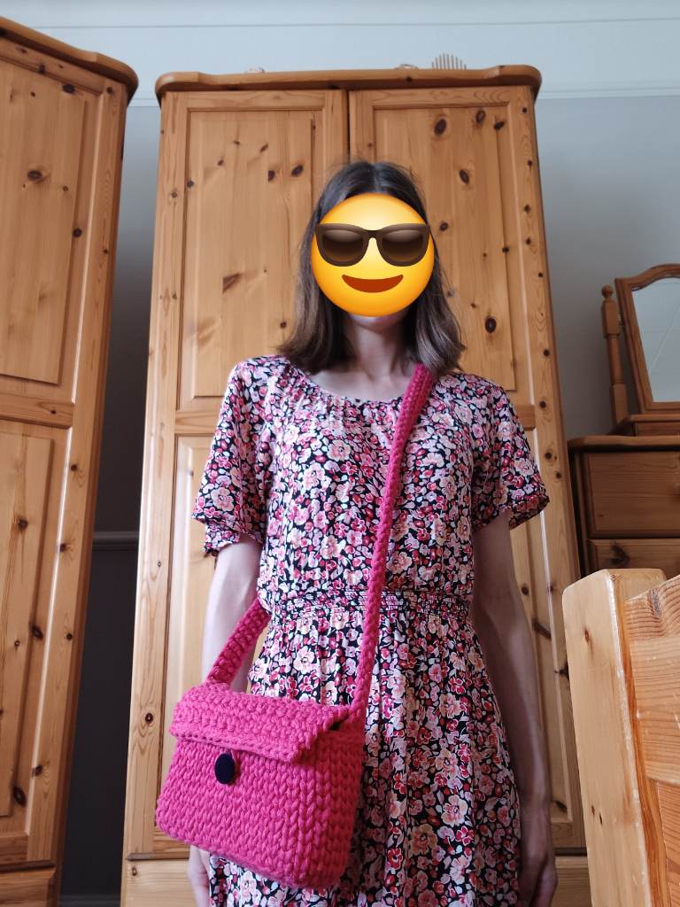 Handmade crossbody handbag
