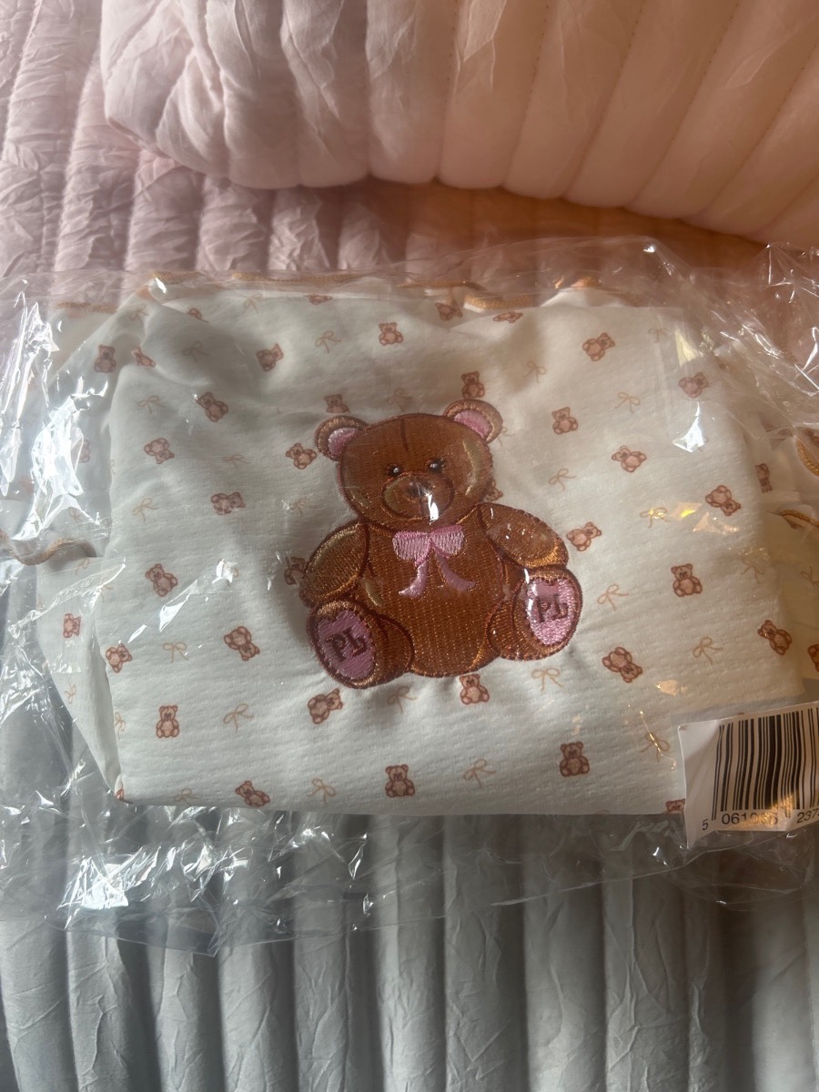 Plouise small print teddy bag