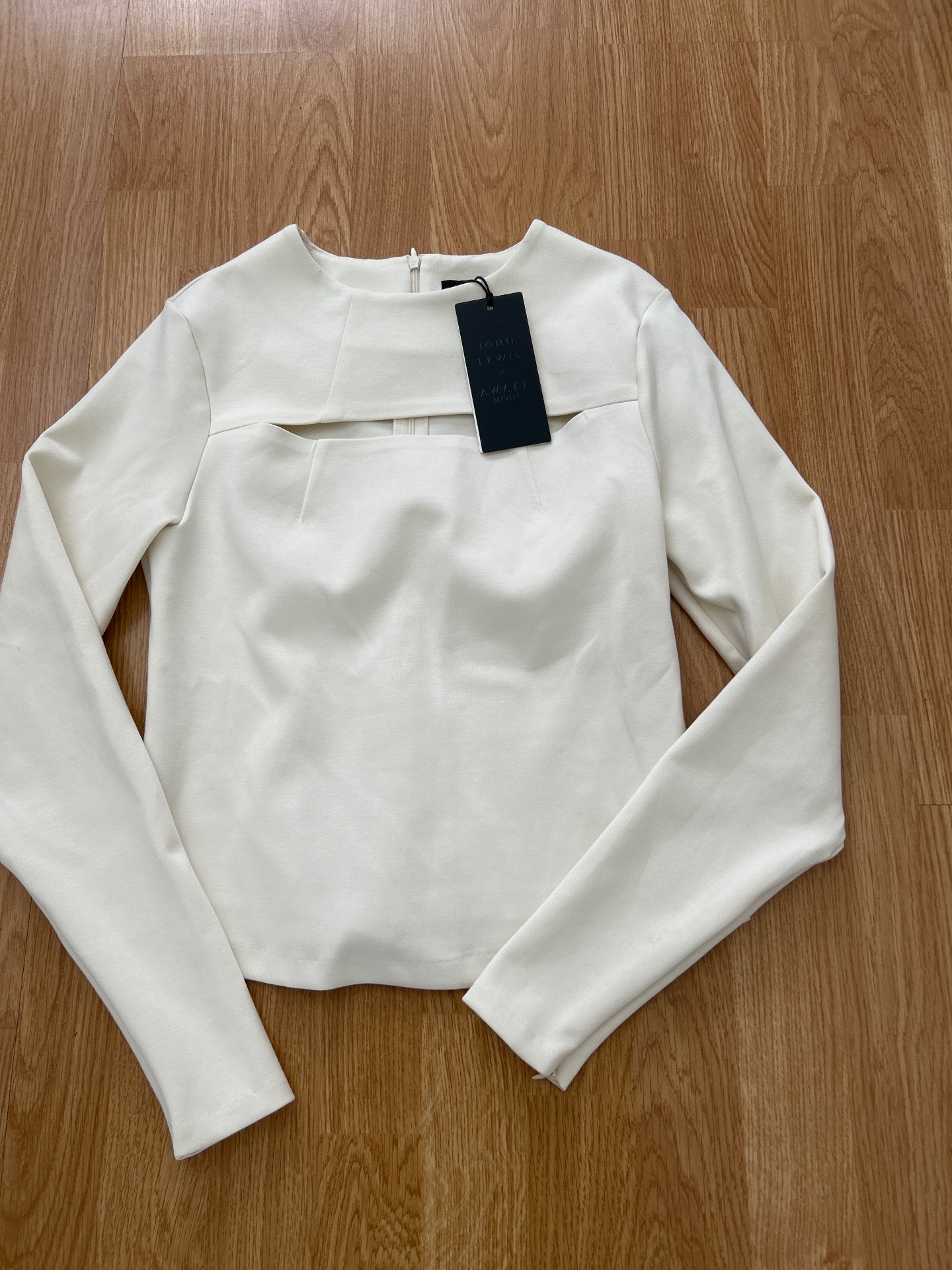 A.W.A.K.E Mode x John Lewis Cream Top size 10
